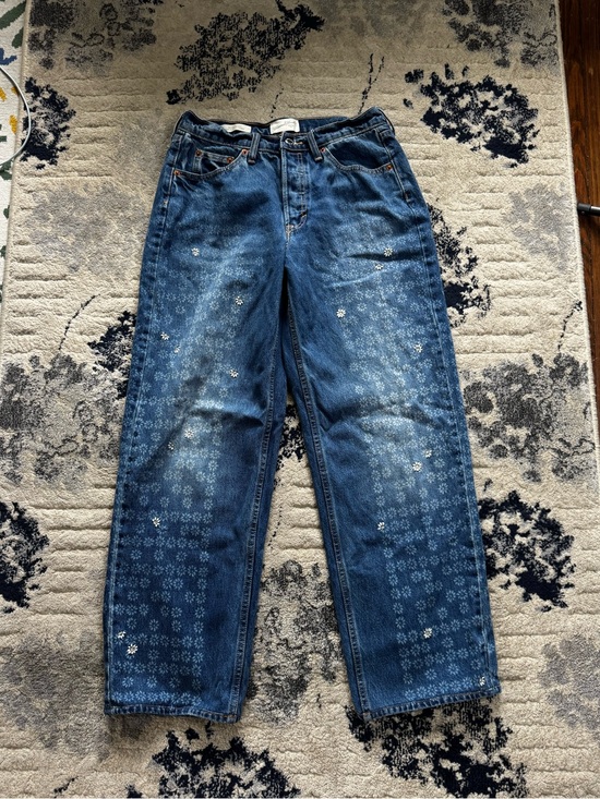 Universal Thread Denim - Womens Blue Patterned Denim Jeans